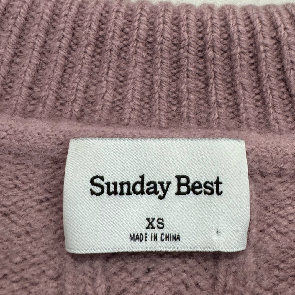 Aritzia Sunday Best Lottie Cropped Polo Sweater Size XS - Picture 3 of 7